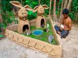 ساخت خانه برای توله خرگوش های بامزه | (لانه‌های دست‌ساز 25)