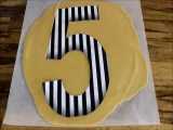 کیک شماره ای | کیک الفبا | طرز تهیه کرم تارت 