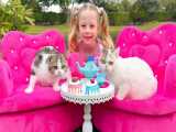 ناستیا شو جدید - ناستیا و استیسی - ناستیا و یک مهمانی چای برای بچه گربه هایش