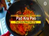 Thai Holy Basil Stir-Fry - Pad Krapow Gai - غذای محبوب و خوشمزه ی تایلندی