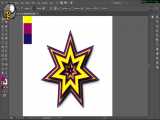 آموزش طراحی ستاره لایه لایه در Illustrator