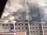 وقوع آتش سوزی در وزارت آموزش و پرورش کاراکاس