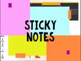 Sticky notes در ویندوز 10(ترفندهای جدید لپ تاپ و کامپیوتر)