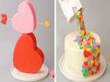 ایده های جالب تزئین کیک برای روز ولنتاین