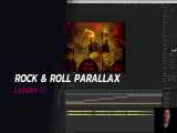 آموزش ساخت افکت پارالکس در افترافکت Rock and Roll Parallax