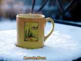 یک استکان چای در برف 