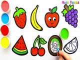نکات رنگ آمیزی برای کودکان _ رنگ آمیزی میوه ها