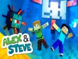 Minecraft animation: Alex and Steve