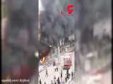 آتش سوزی مهیب در بلوار امام خمینی نصیر شهر