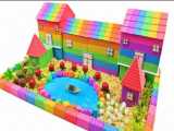 ساخت خانه زیبا و رنگی با ماسه های متحرک