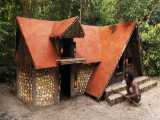 ساخت خانه و استخر وایکینگی در اعماق جنگل بکر | (دست سازه های صحرایی 50)