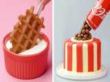 آموزش تزیین کیک:: تزیین کیک و دسر::کیک شکلاتی:: کیک آرایی