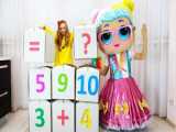 پولینا و بازی با عروسک بزرگ - بازی و ریاضی