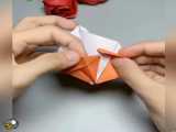 اوریگامی بستنی وکاردست های خلاقانه/اوریگامی بستنی باکاغذرنگی زیباوجذاب