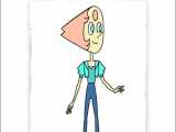 نقاشی شخصیت pearl از کارتون انیمیشن سریالی دنیای استیون