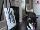 نقاشی‌های این سگ صاحبش را پولدار کرد