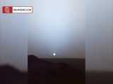 تصاویر واقعی از غروب آفتاب در مریخ
