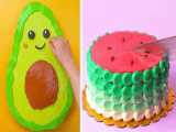 آموزش تزیین کیک:: تزیین کیک و دسر:: کیک هندوانه ای