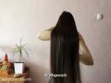 چالش موی بلند قسمت 34۴ - موهای بلند و پرپشت و زیبای این خانم - چالش Long Hair