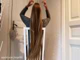 چالش موی بلند قسمت 34۸ - موهای بلوند و زیبای این خانم سوئدی - چالش Long Hair