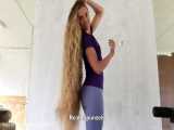 چالش موی بلند قسمت 3۵۶ - موهای بلند و زیبای این خانم - چالش Long Hair