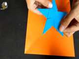 اوریگامی ستاره - آموزش ساخت ستاره کاغذی - کاردستی - خلاقیت+هنرهای فردی