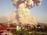 لحظه وحشتناک فوران آتشفشان سینابونگ در اندونزی