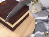 طرز تهیه ی کیک لایه ای پنیر شکلاتی بخار پز+کیک لایه لایه پنیر شکلاتی بخارپز