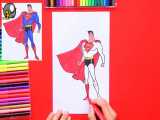 آموزش نقاشی سوپر من+آموزش فوق العاده وکاربردی نقاشی های انیمیشنی