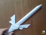 اوریگامی وکاردستی های هنرمندانه وساخت شمشیر بخش دوم.ایده هاواوریگامی چاقو