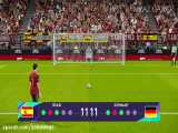ضربات پنالتی اسپانیا VS آلمان در بازی PES 21