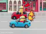 ماشین بازی کودکانه : مسابقه ماشین سواری مینیون ها در خیابان