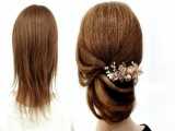 آموزش شینیون زیبا برای موهای کوتاه - بستن مدل موی مجلسی