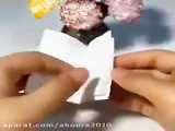  آموزش ساخت گل با دستمال کاغذی