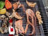 سینی دریایی گریل grilled seafood