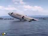 غرق شدن هواپیما در دریا