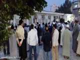 برگزاری مراسم نماز جنازه شیخ محمد اسلامی در مدرسه دینی شیخ ضیایی بندرعباس