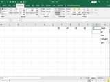 Microsoft Excel Entering Data in Cells 
