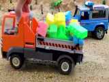 ماشین بازی کودکانه بیبو بیبو - ساخت پل لگویی روی رودخانه