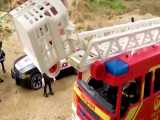 ماشین بازی کودکانه بیبو بیبو - حریق آتش و هلی کوپتر امداد