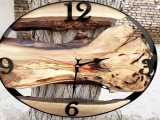ساعت دیواری چوبی روستیک