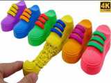 ساخت کفش پسرانه رنگی با ماسه های متحرگ | بازی و سرگرمی