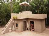 ساخت خانه ای زیبا در اعماق جنگل بکر با دست خالی | (دست سازه های صحرایی 121)