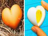 دستور پخت متفاوت برای تخم مرغ قلبی کیوت : نیمرو