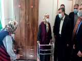حضور دکتر احمدی نژاد در آسایشگاه سالمندان گلبرگ