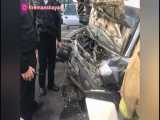 حادثه تصادف در خیابان آزادی نرسیده به میدان انقلاب تهران