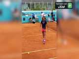 حرکت تکنیکی رافائل نادال با توپ تنیس