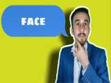 آموزش زبان انگلیسی + معنی face 