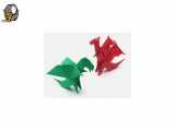 6- اژدها بامزه ( اوریگامی | origami ) - مبتدی
