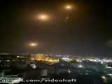 لحظه شلیک موشک های فلسطینی به سمت اسرائیل